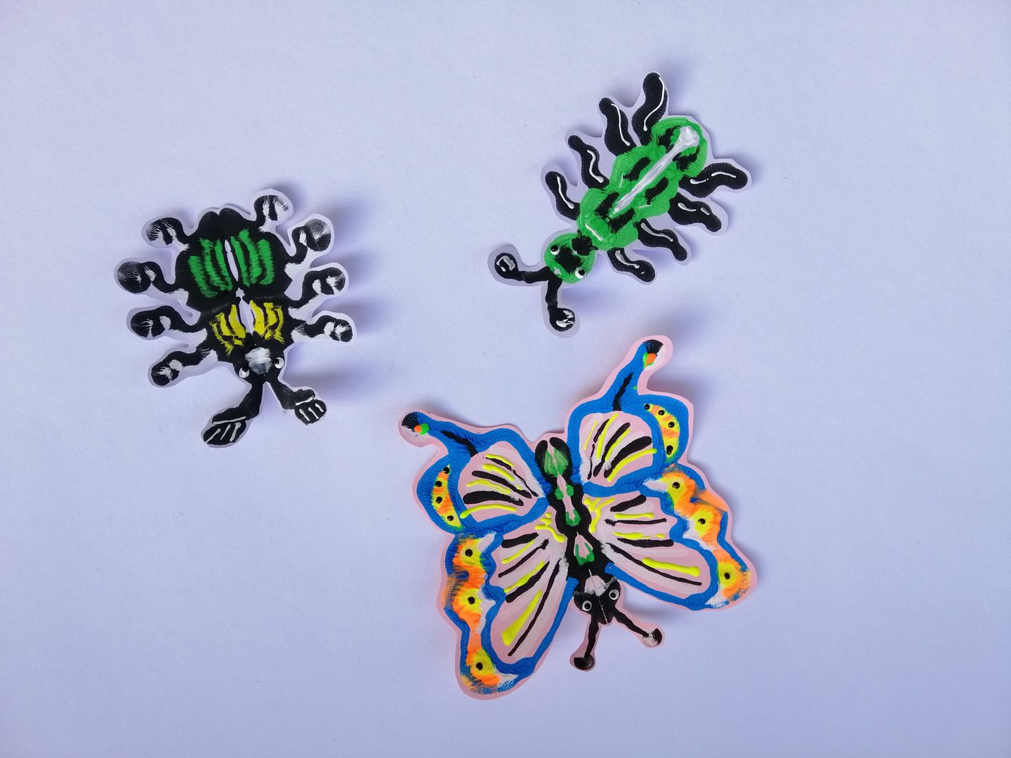 Malování hmyzu s 3D temperami