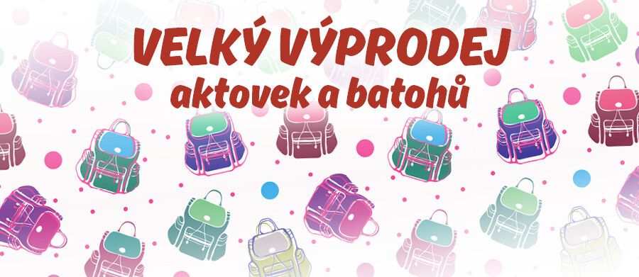 Výprodej aktovek a batohů - únor 2025