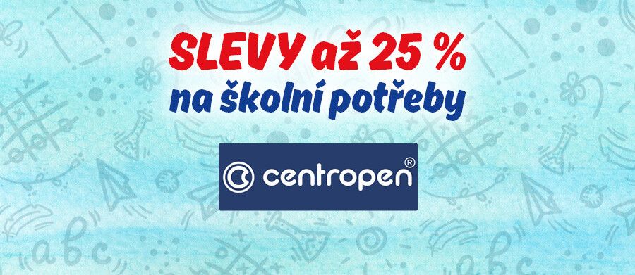 SLEVY na Centropen až -25 % - červenec 2025