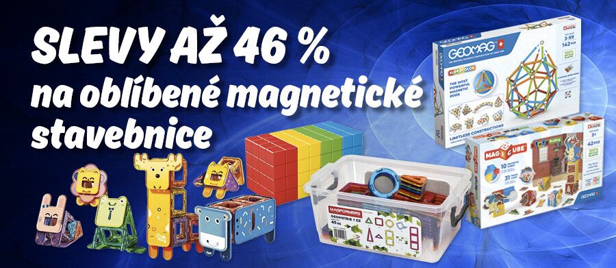 Slevy na Geomag a Magicube - září 2024
