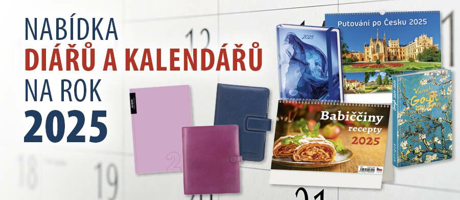 Diáře a kalendáře 2025