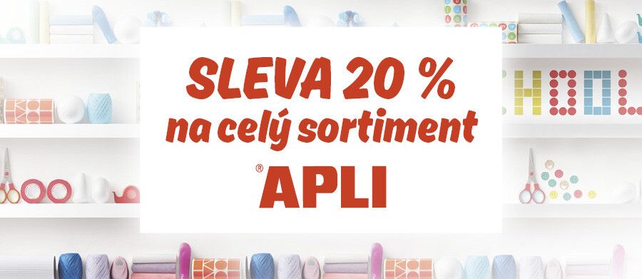 20% sleva na celou značku APLI - duben 2024