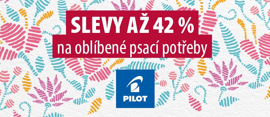 Slevy až 42 % na psací potřeby Pilot - srpen 2024