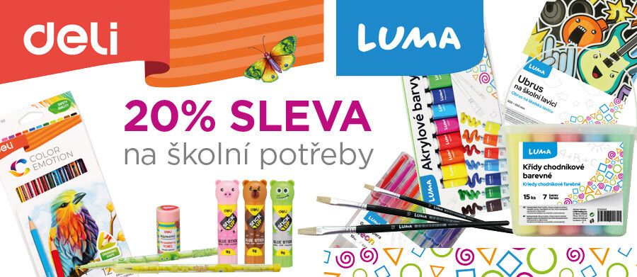 Slevy na značky LUMA a DELI 2025