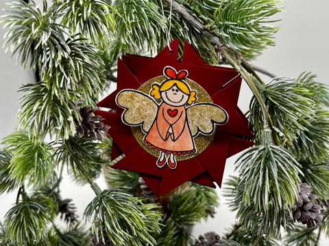 Vánoční rozeta na stromeček