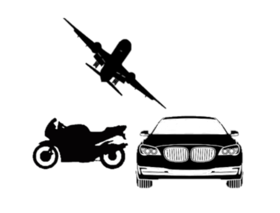 Auta, motorky, letadla