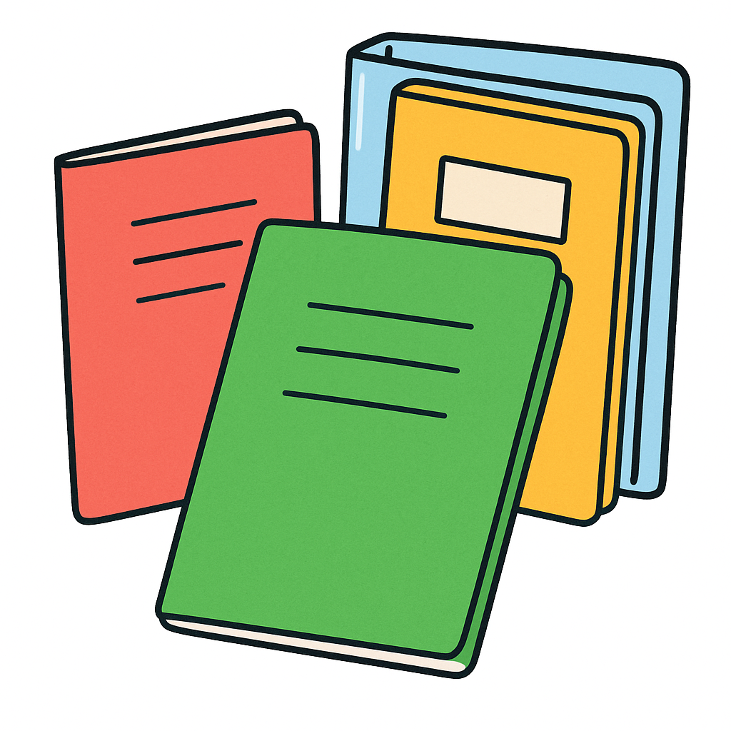 Sešity a další pomůcky