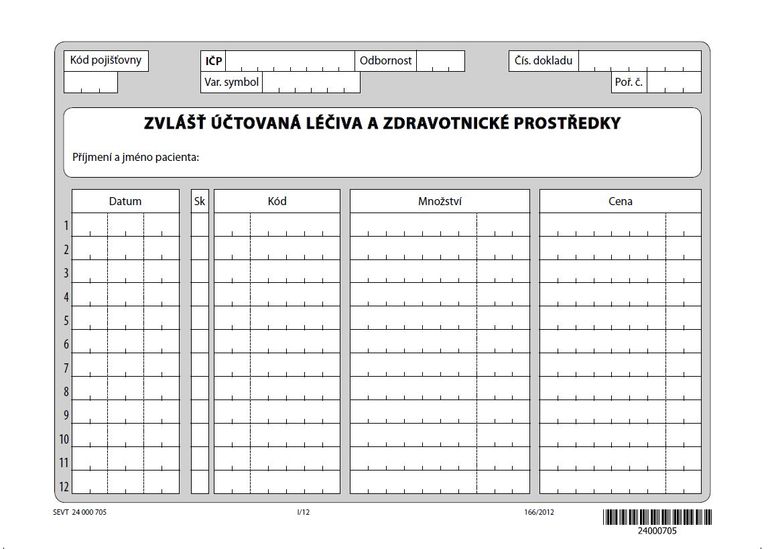 03- Zvlášť účtovaná léčiva a prostředky zdravotnické techniky
