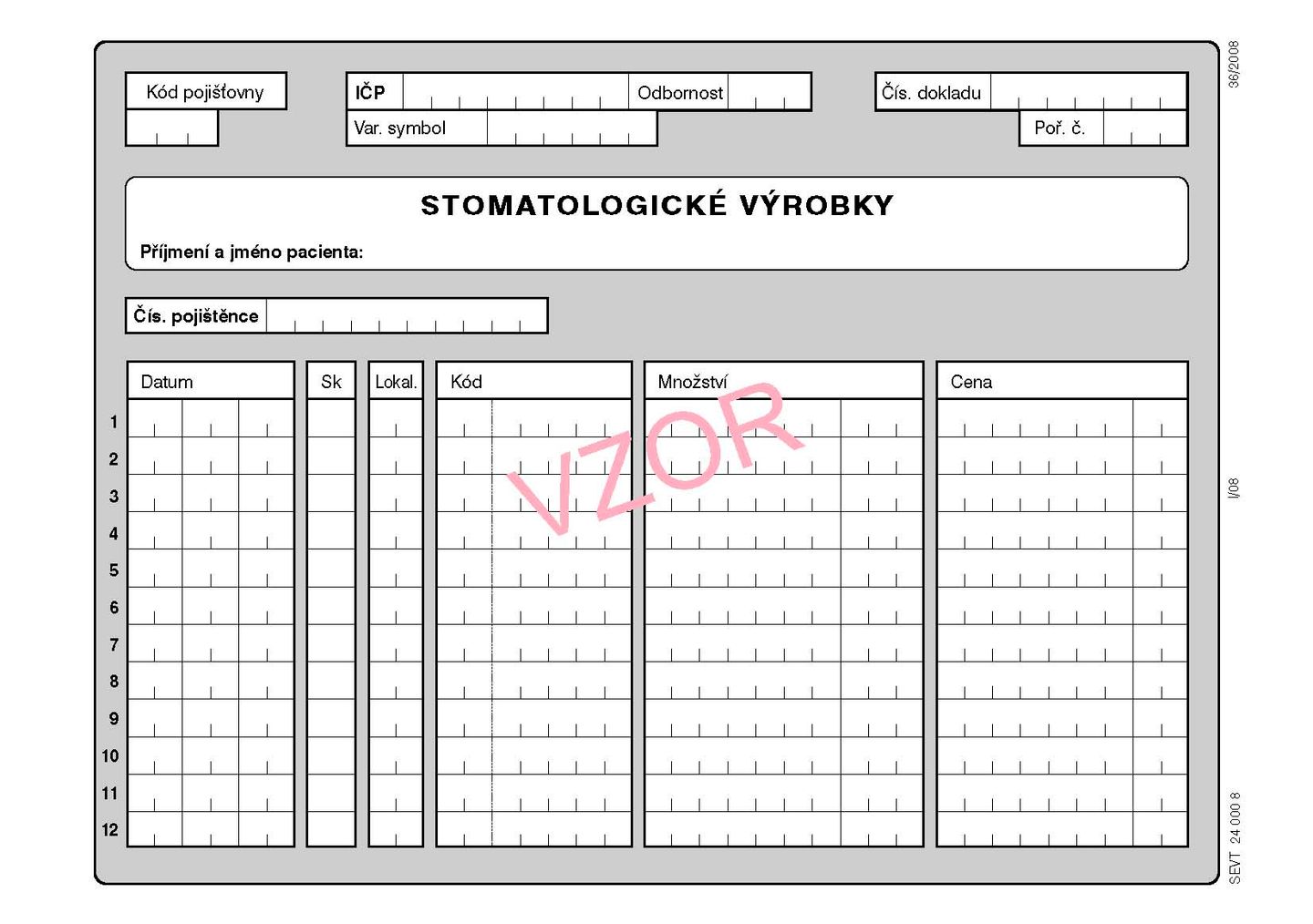 03S- Stomatologické výrobky