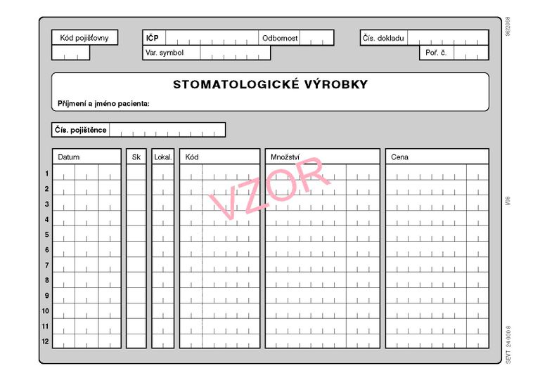 03S- Stomatologické výrobky