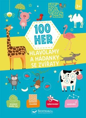 Obrázek produktu: 100 her, Hlavolamy a hádanky se zvířaty 3+