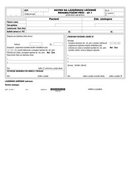 Obrázek produktu: 15 - Návrh na lázeňskou péči