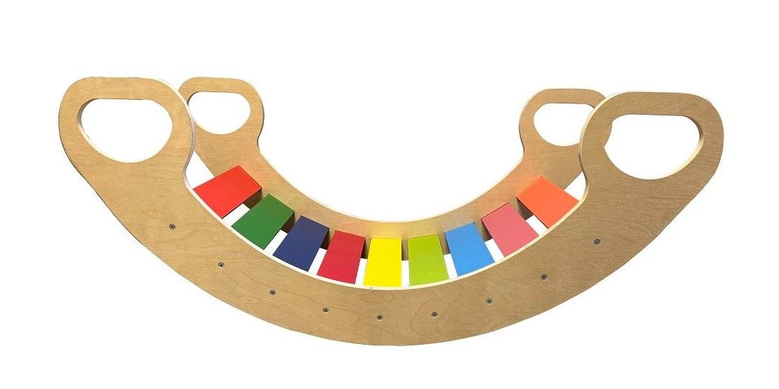 2Kids Toys Montessori duhová houpačka velká
