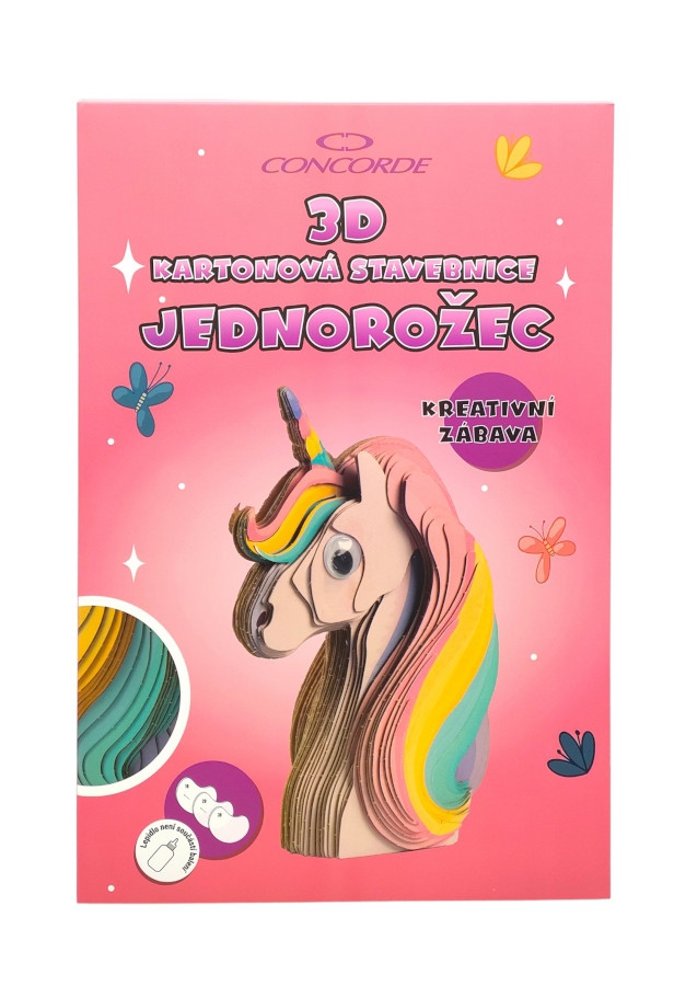3D kartonová stavebnice CONCORDE - Jednorožec