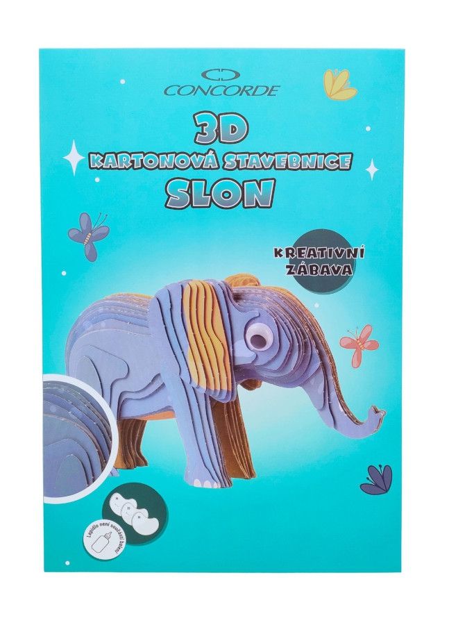 3D kartonová stavebnice CONCORDE Slon CONCORDE