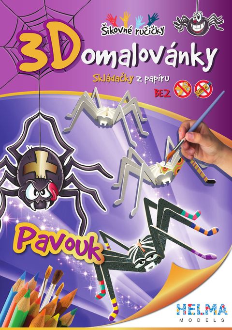 Obrázek produktu: 3D Omalovánky A4 Pavouk