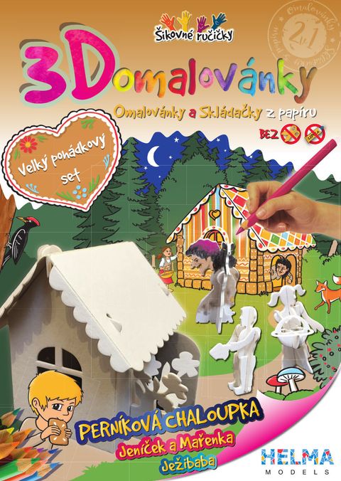 Obrázek produktu: 3D Omalovánky A4 Velký pohádkový set