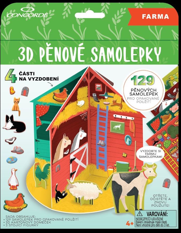 3D pěnové samolepky CONCORDE Farma