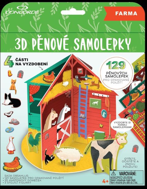 Obrázek produktu: 3D pěnové samolepky CONCORDE Farma