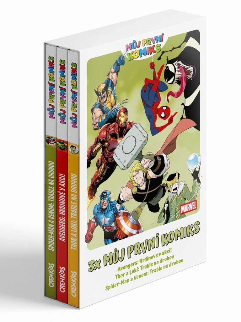Levně 3x Můj první komiks (Thor a Loki, Spider-man a Venom, Avengers)