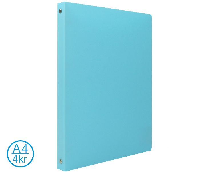 4-kroužkový pořadač LUMA A4 2,5 cm pastel - modrý