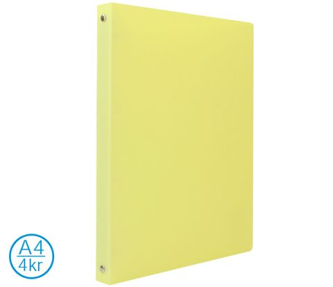 Obrázek produktu: 4-kroužkový pořadač LUMA A4 2,5 cm pastel - žlutý
