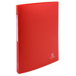 Obrázek produktu: 4-Kroužkový pořadač s popisovatelným štítkem, A4, 2 cm, PP - červený