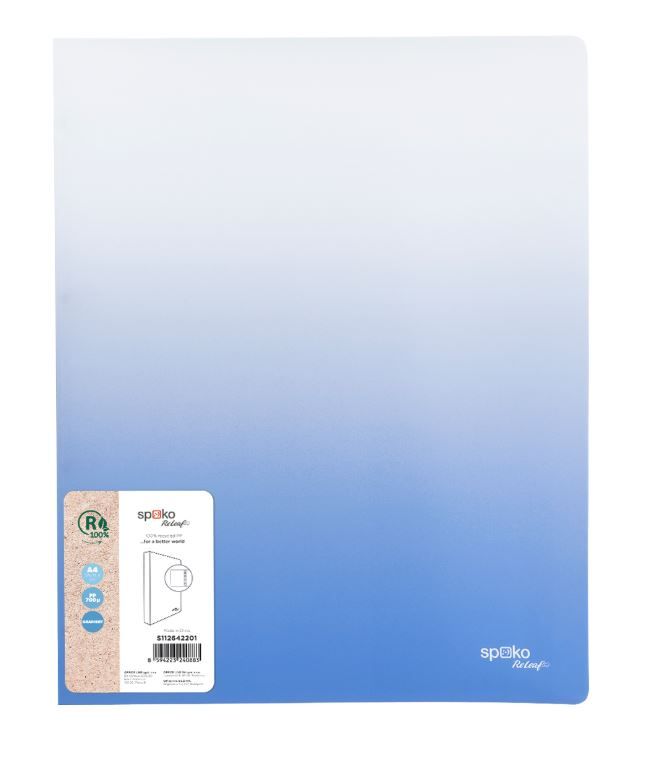 4-Kroužkový pořadač Spoko ReLeaf A4 PP 2 cm Gradient - modrý