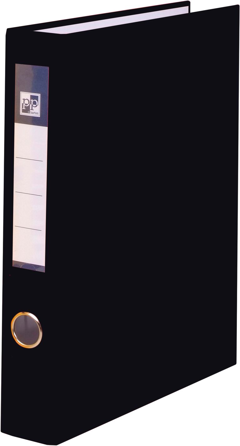 4kroužkový pořadač plastový A4 PP 4 cm - černý