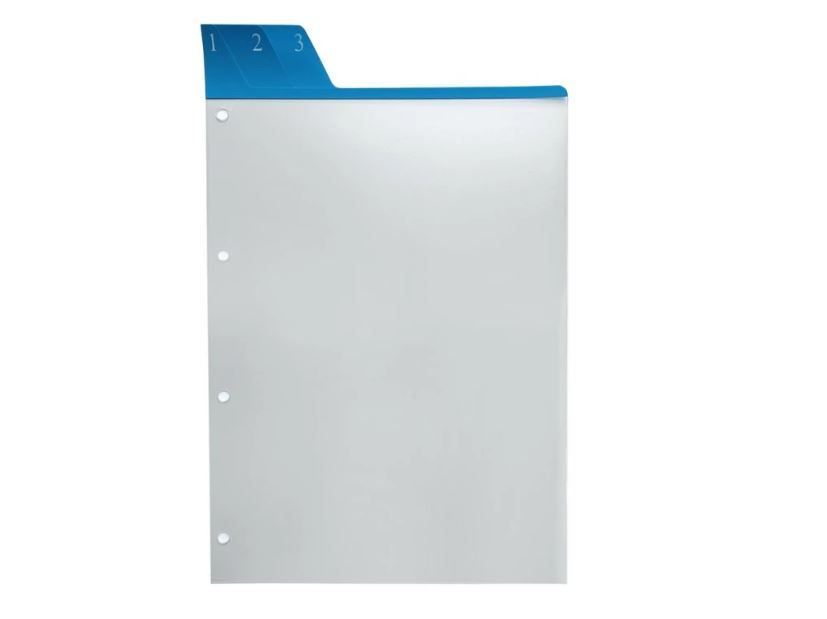 ADK Dělící listy s čísly modré A4 (3 ks)