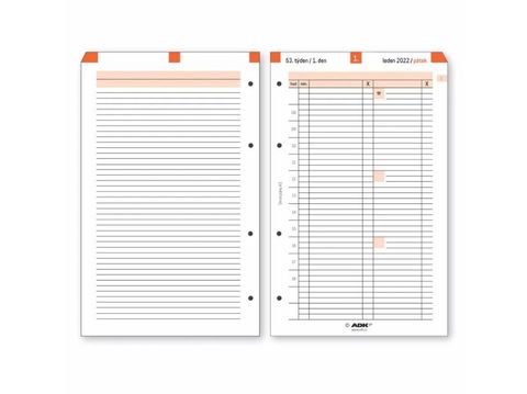 Obrázek produktu: ADK Denní plán termínovaný A5 2026 (365 listů)