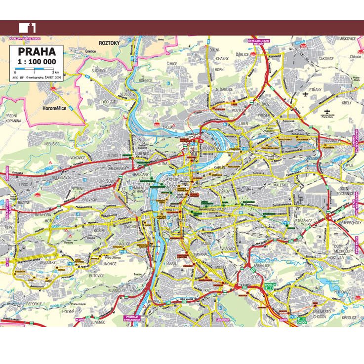 Levně ADK Mapa ČR a Prahy A5 (1 dvojlist)