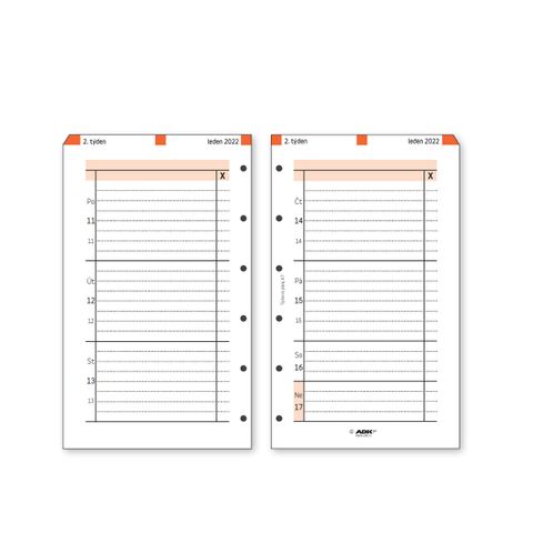 Obrázek produktu: ADK Týdenní plán A7 2026 (53 listů)