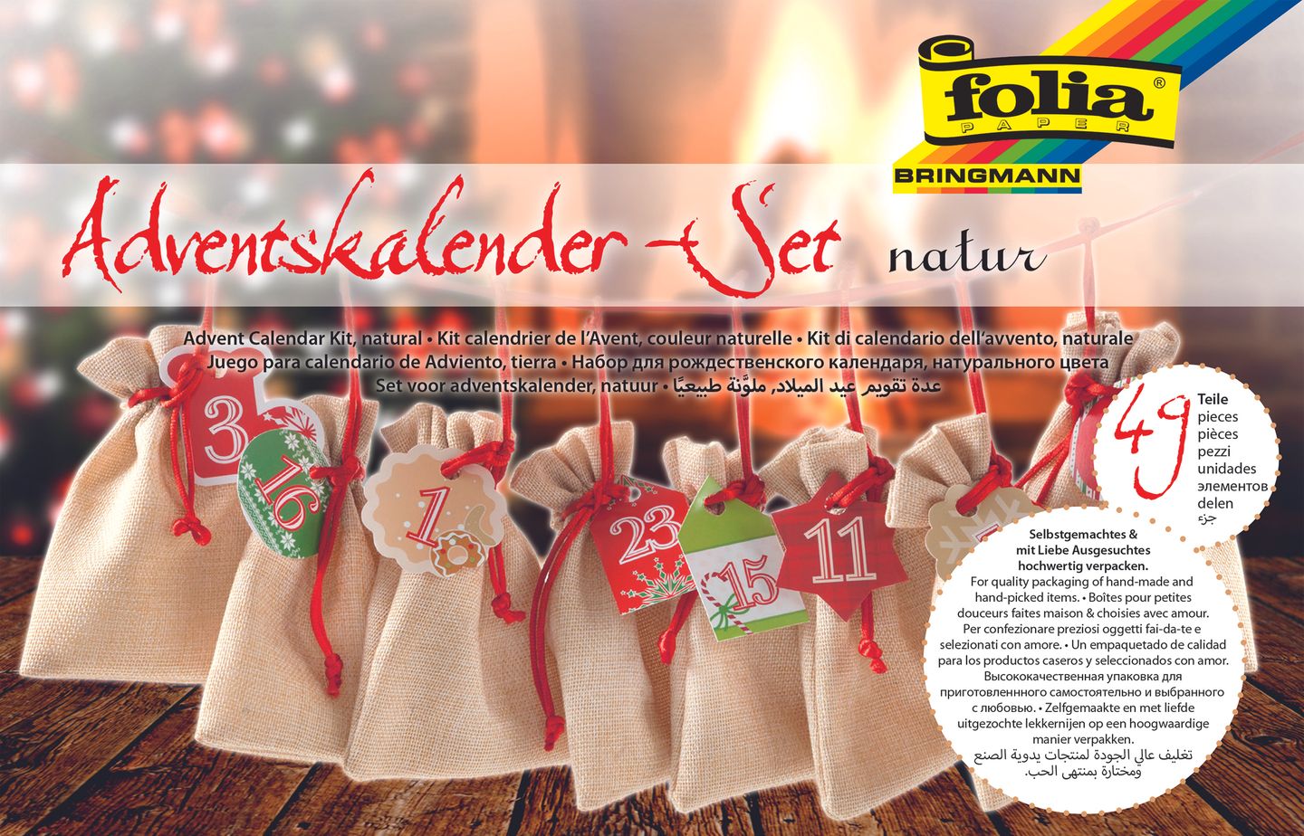 Adventní kalendář - 49 dílů - pytlíčky