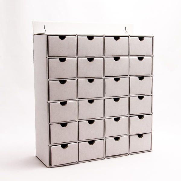 Adventní kalendář Aladine, kartonový - bílý Aladine