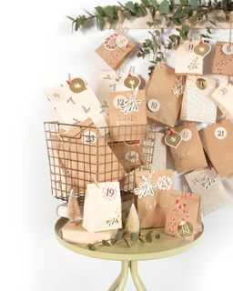 Obrázek produktu: Adventní kalendář - set - papírové sáčky - 97 ks "FALALA"