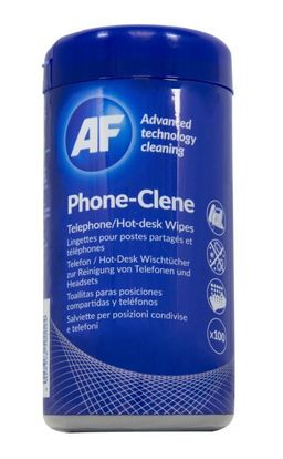 Obrázek produktu: AF Phone-Clene - Čistící hygienické ubrousky na telefony/náhlavní soupravy AF (100 ks)