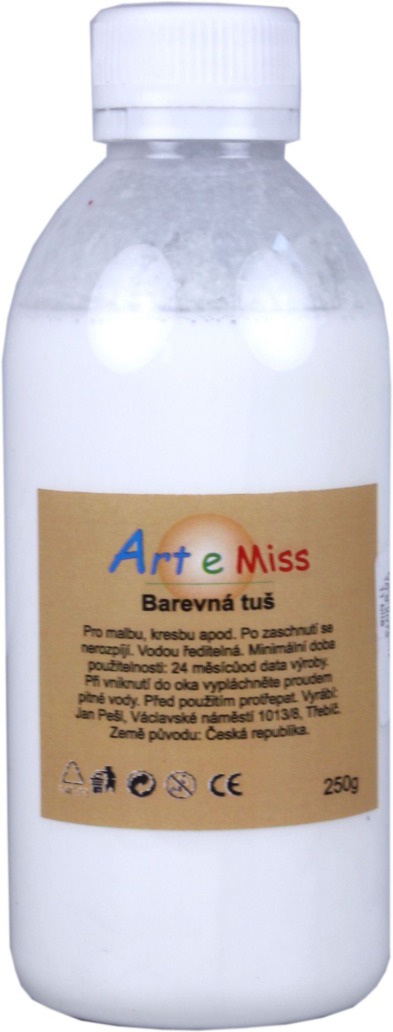 Levně Akrylátová tuš - 250 g - 11 bílá