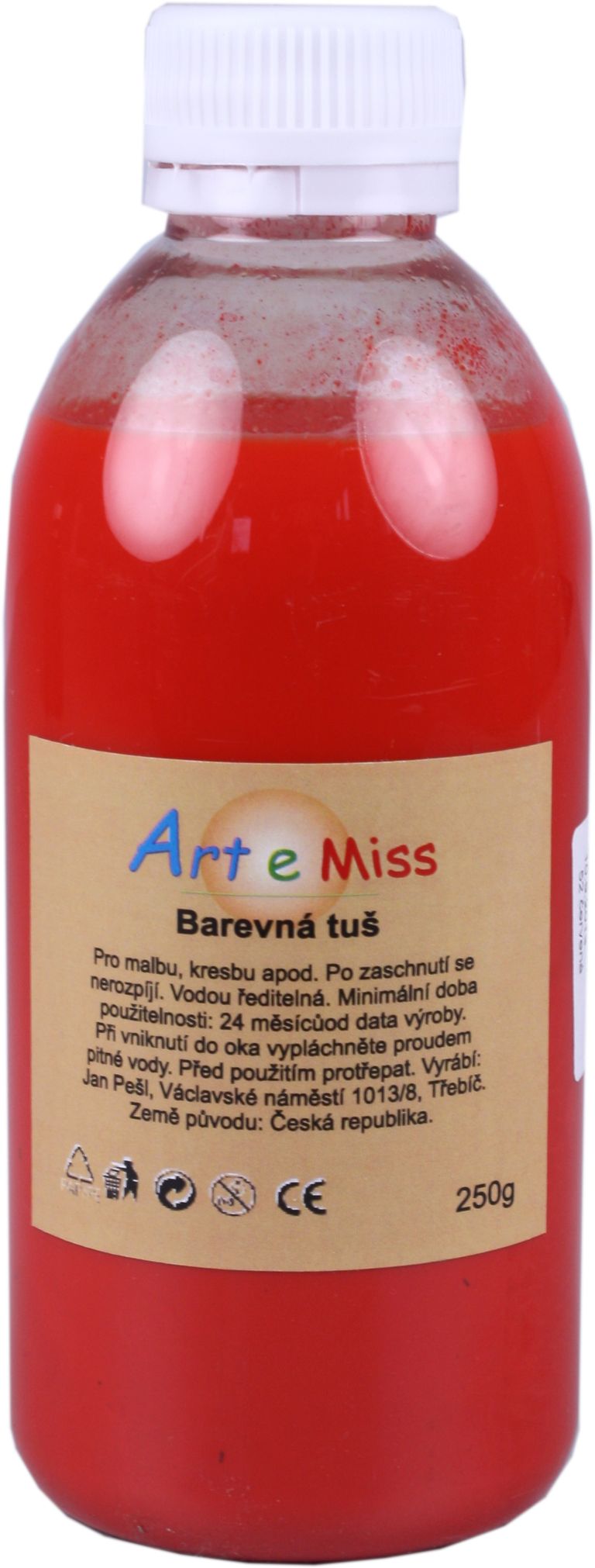Levně Akrylátová tuš - 250 g - 52 červená