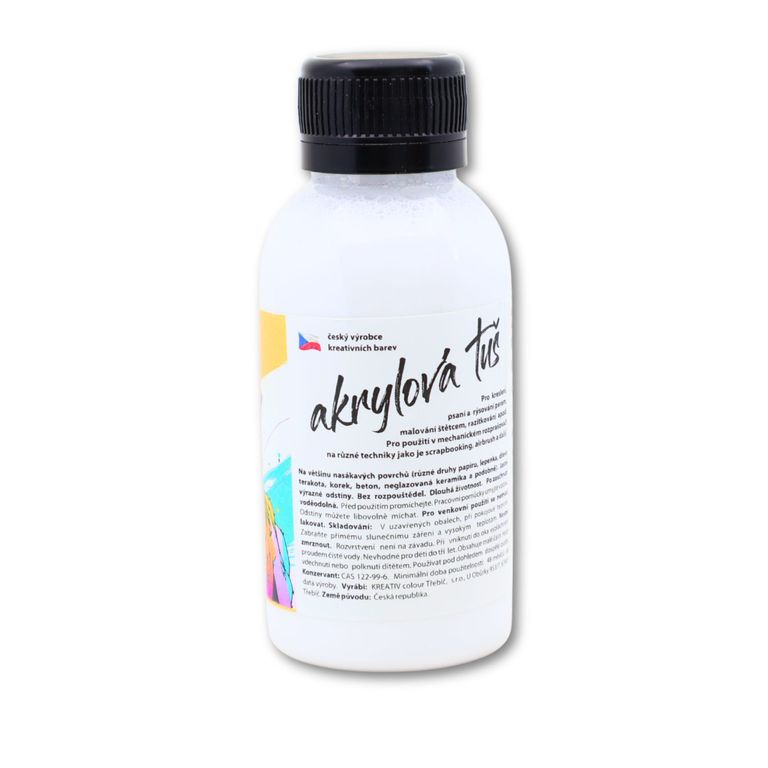 Levně Akrylátová tuš bílá - 110 g