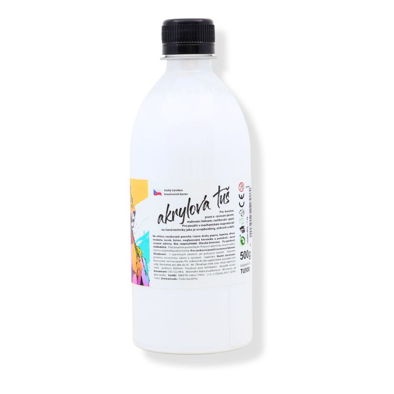 Levně Akrylátová tuš bílá - 500 g