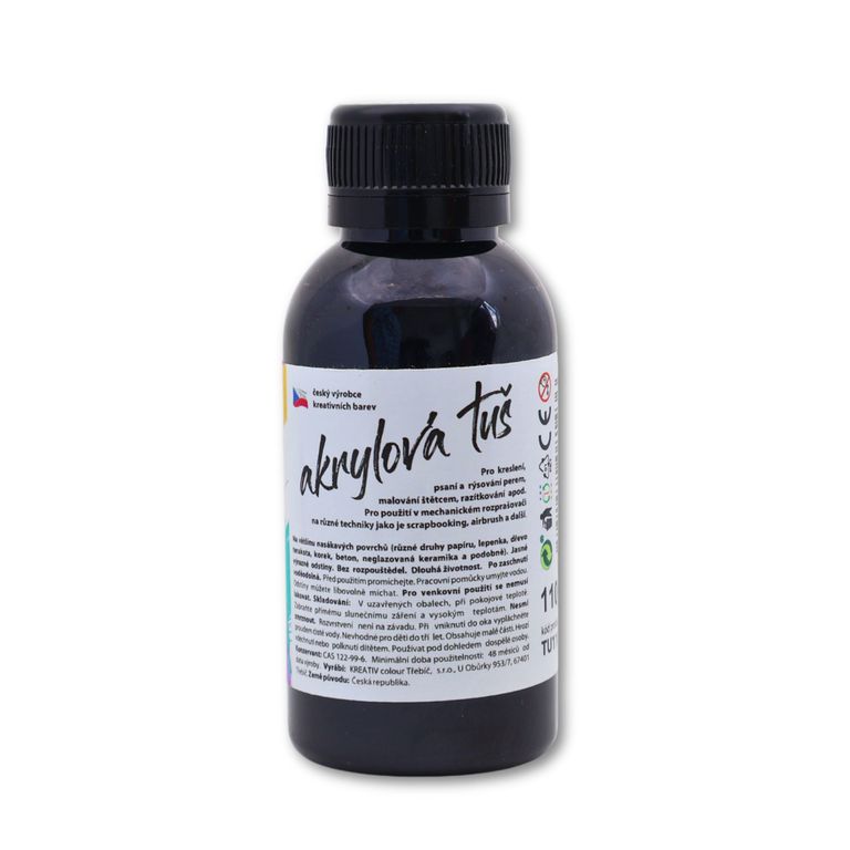 Levně Akrylátová tuš černá - 110 g