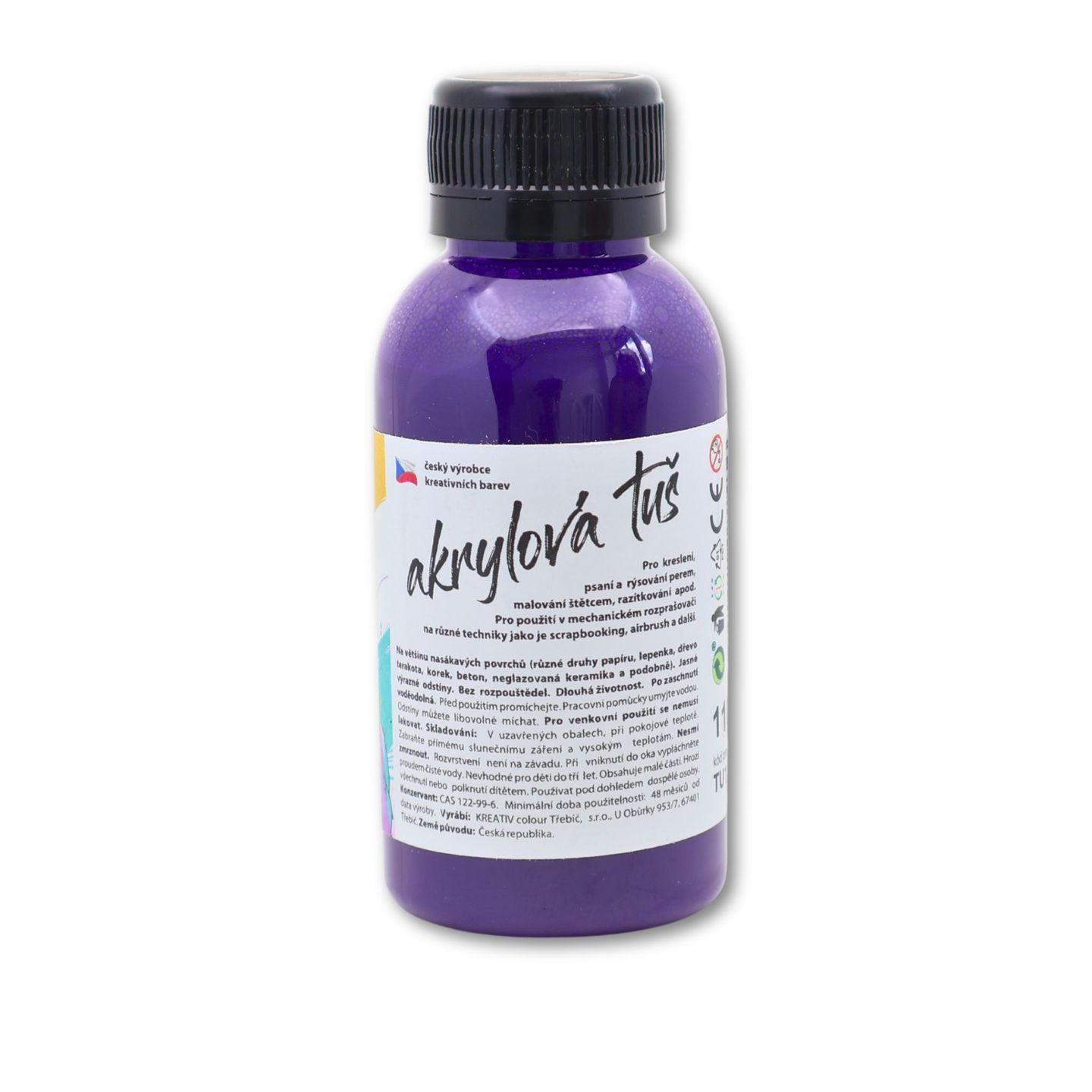 Akrylátová tuš fialová - 110 g