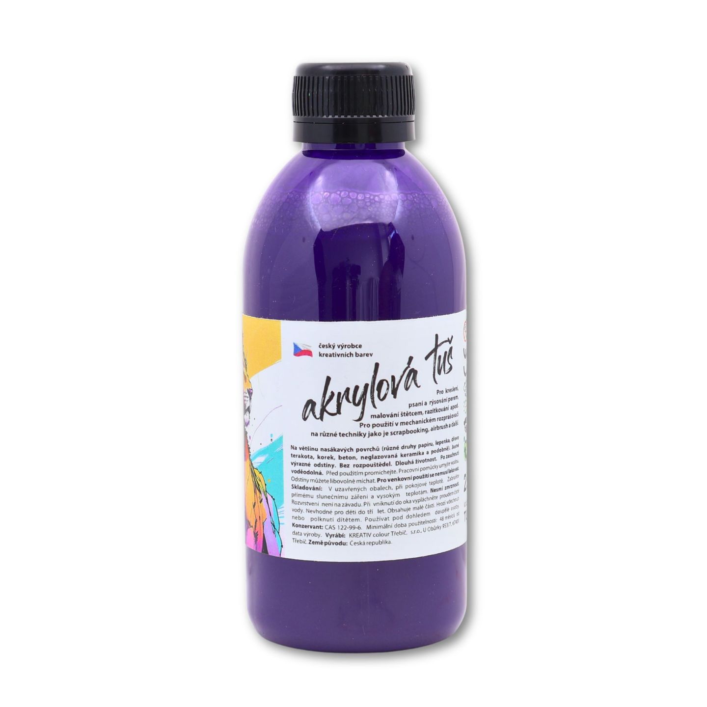 Akrylátová tuš fialová - 250 g