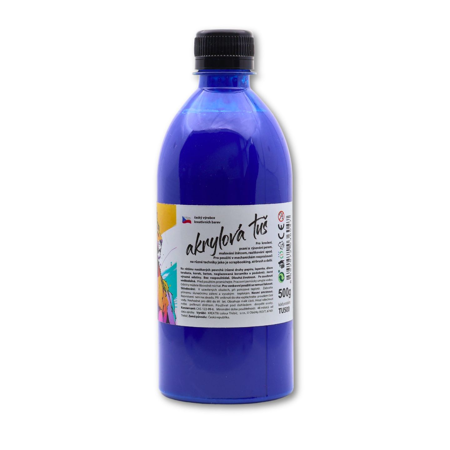 Akrylátová tuš modrá - 500 g