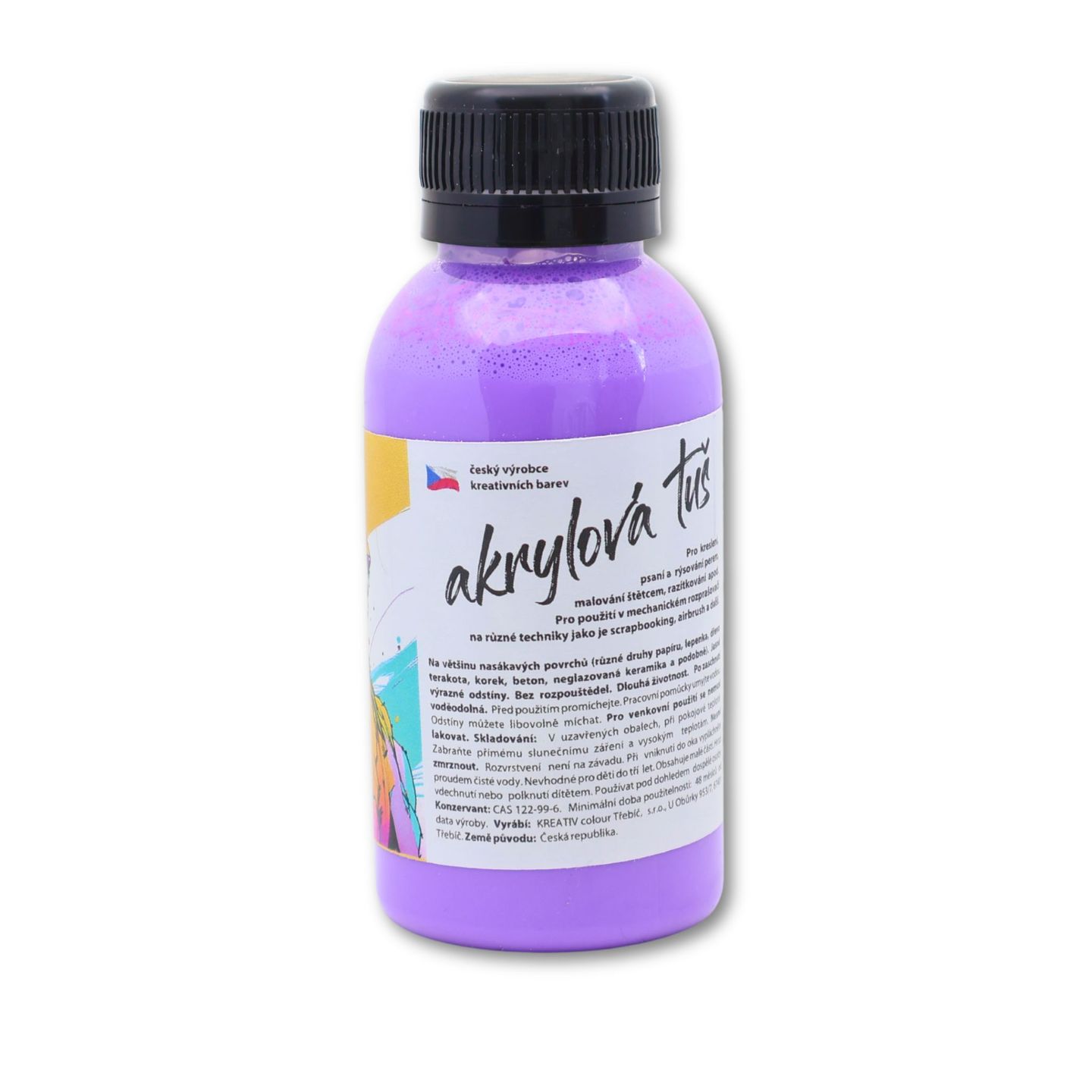 Akrylátová tuš neon fialová - 110 g