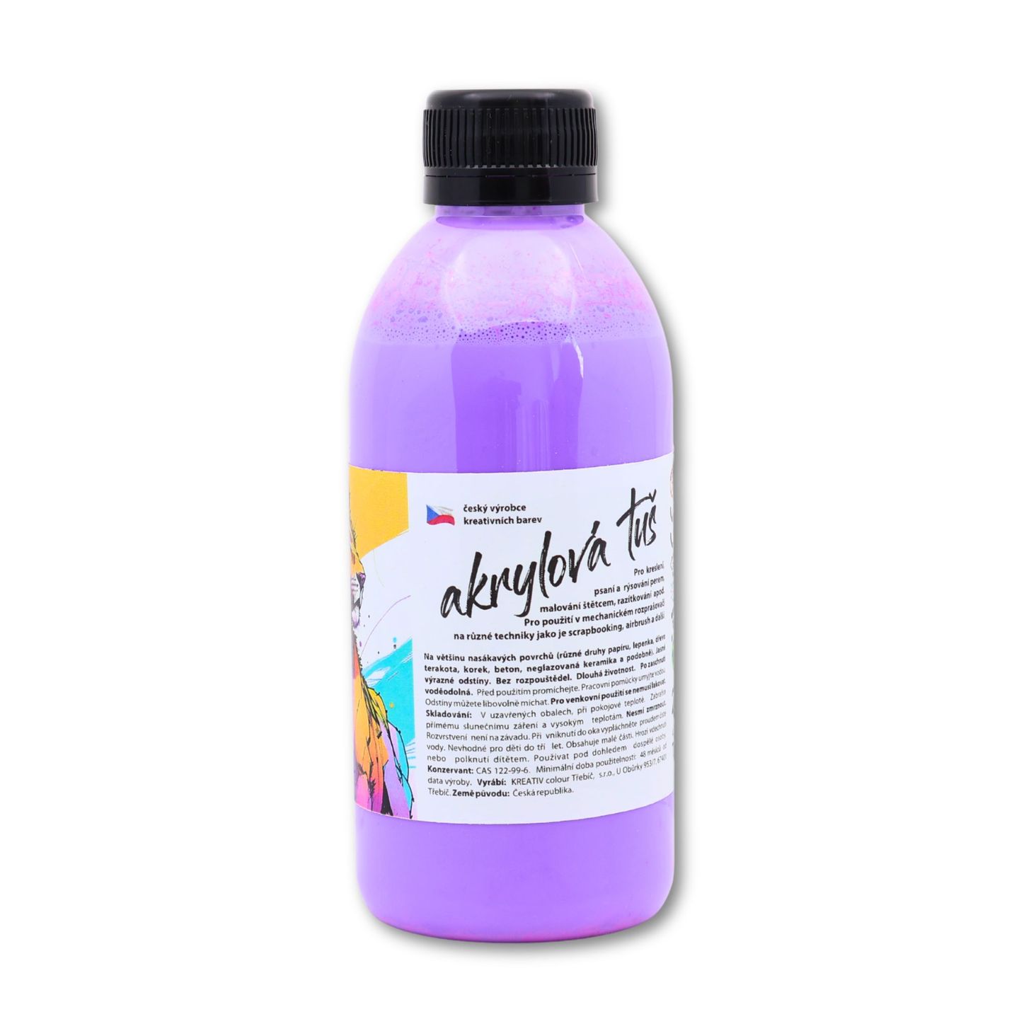 Akrylátová tuš neon fialová - 250 g