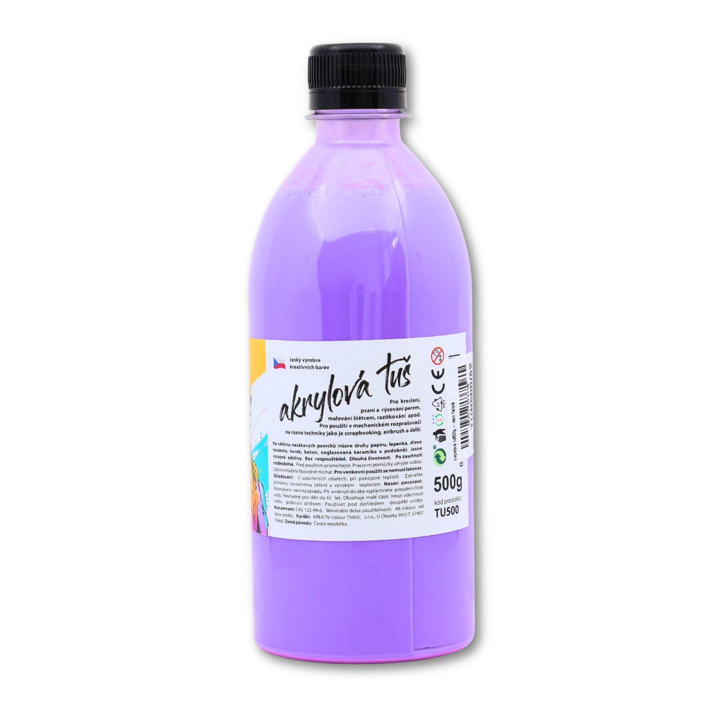 Akrylátová tuš neon fialová - 500 g