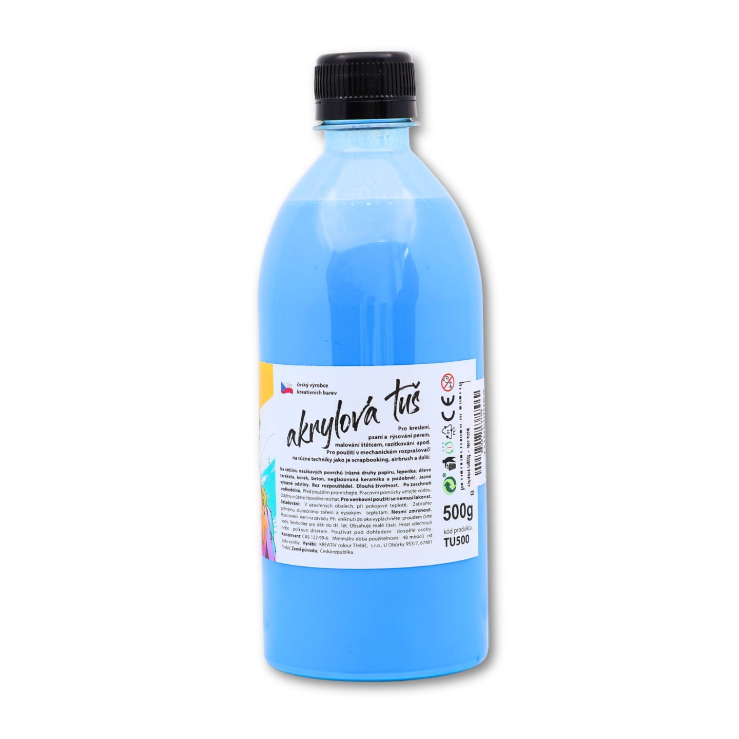 Akrylátová tuš neon modrá - 500 g