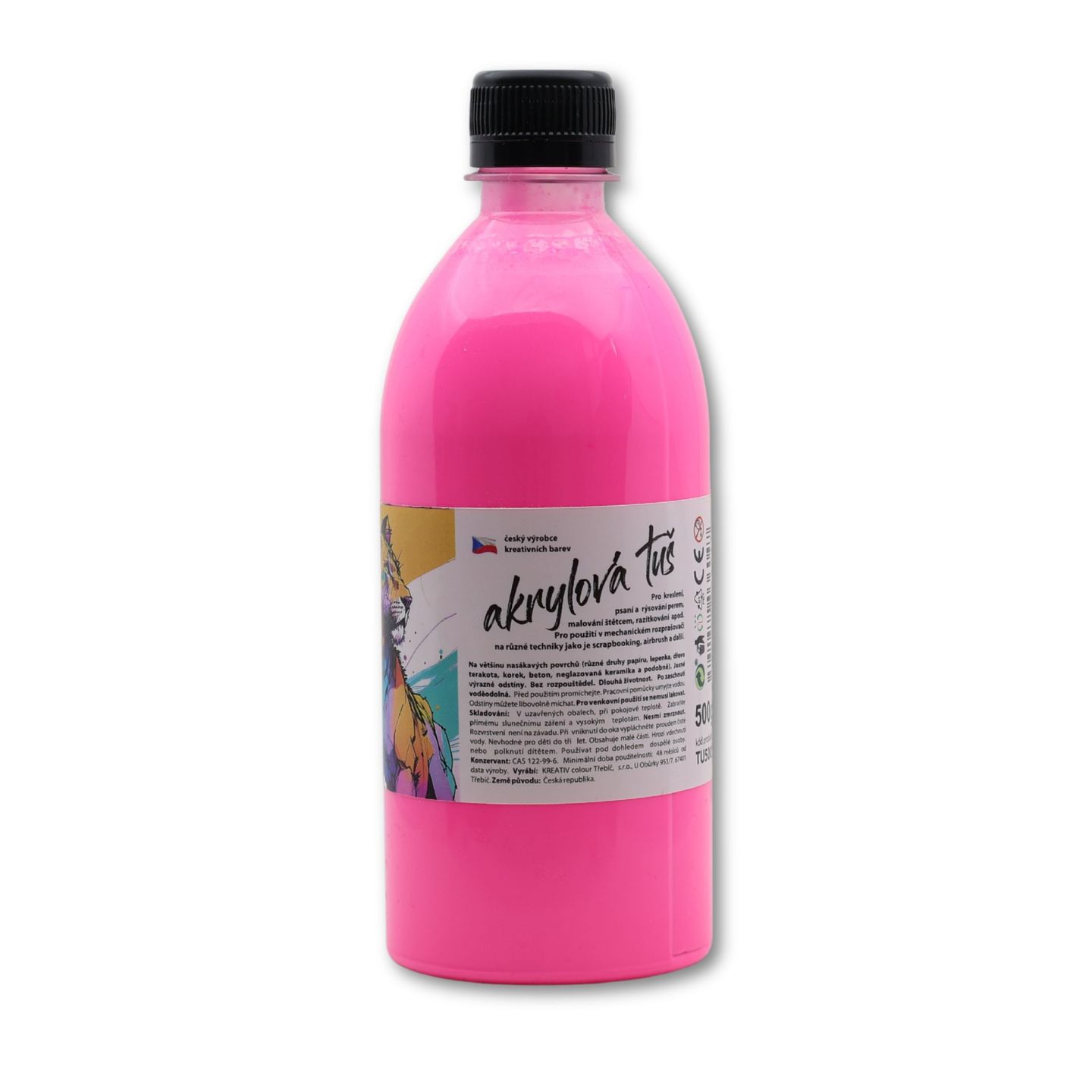 Akrylátová tuš neon růžová - 500 g